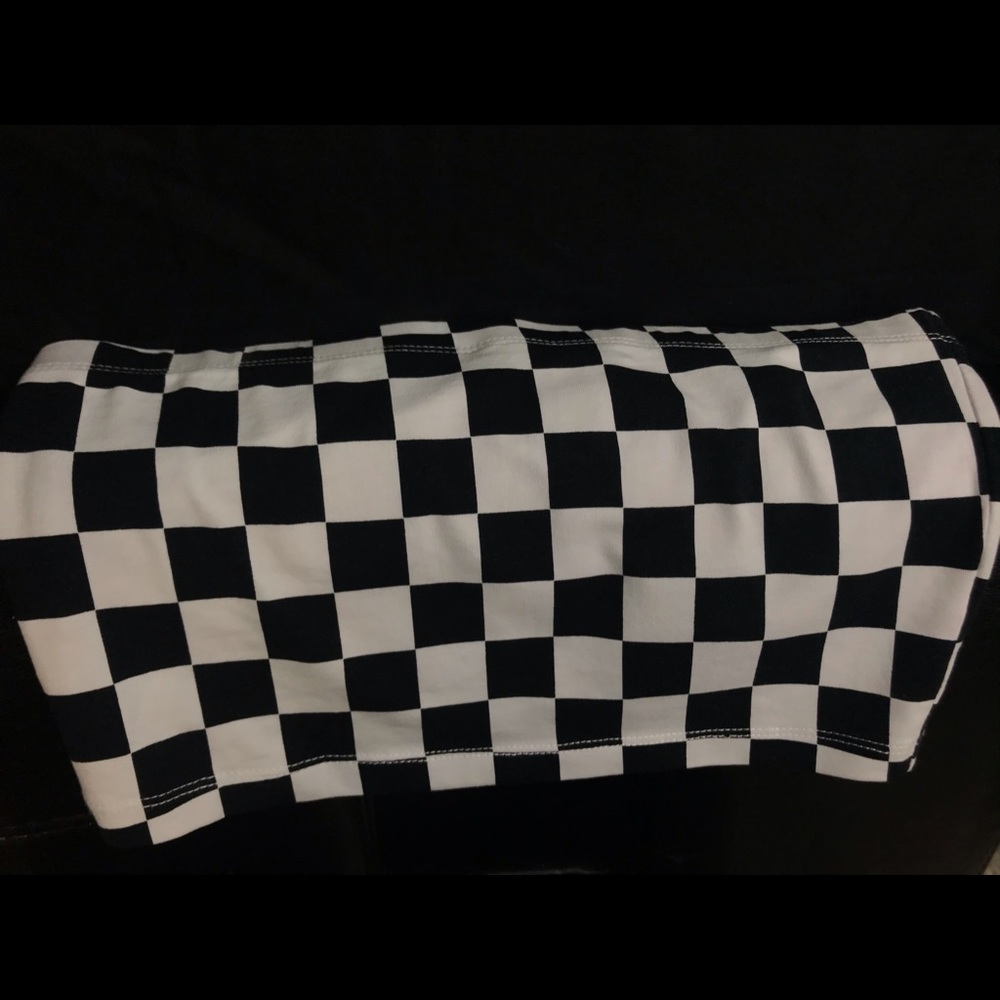 Checkered tube top